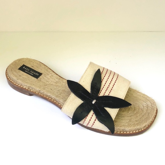Kate Spade Espadrille Flower Slide Sandals… - Picture 2 of 6